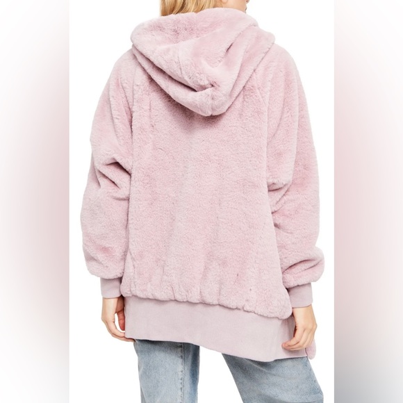 Free People Turn Up Faux Fur Hoodie in Size Small - Picture 5 of 9